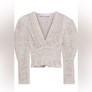 IRO Saligny Metallic Boucle Top